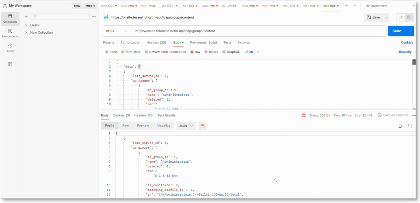 API-Update LDAP Groups