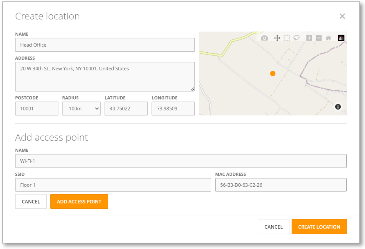 Create Custom Location