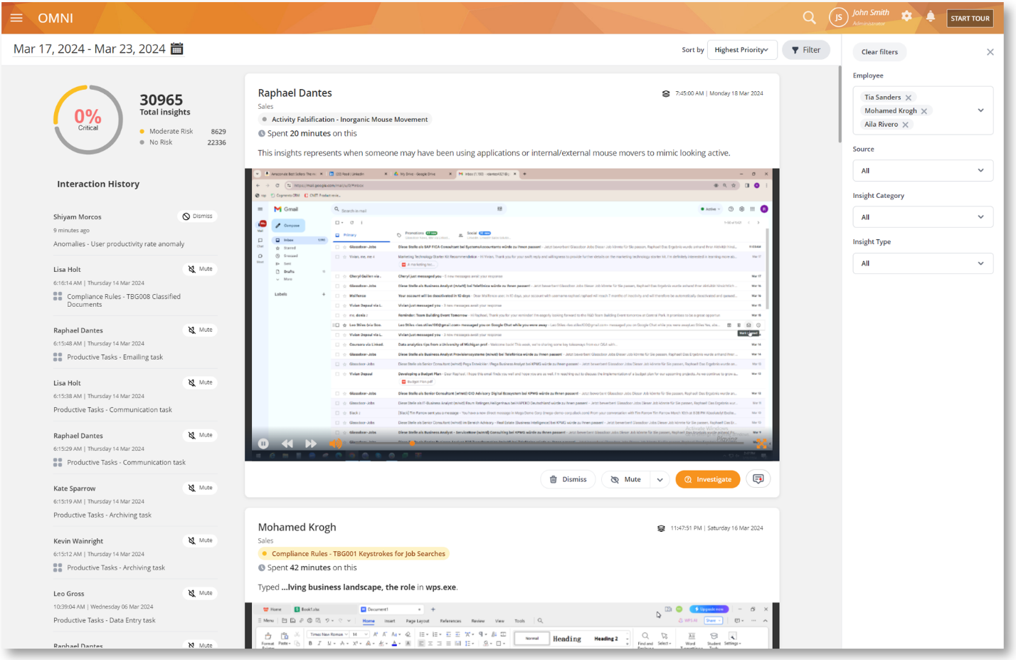 Omni: Main Interface