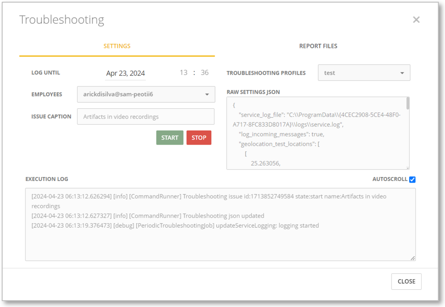 Troubleshooting Wizard