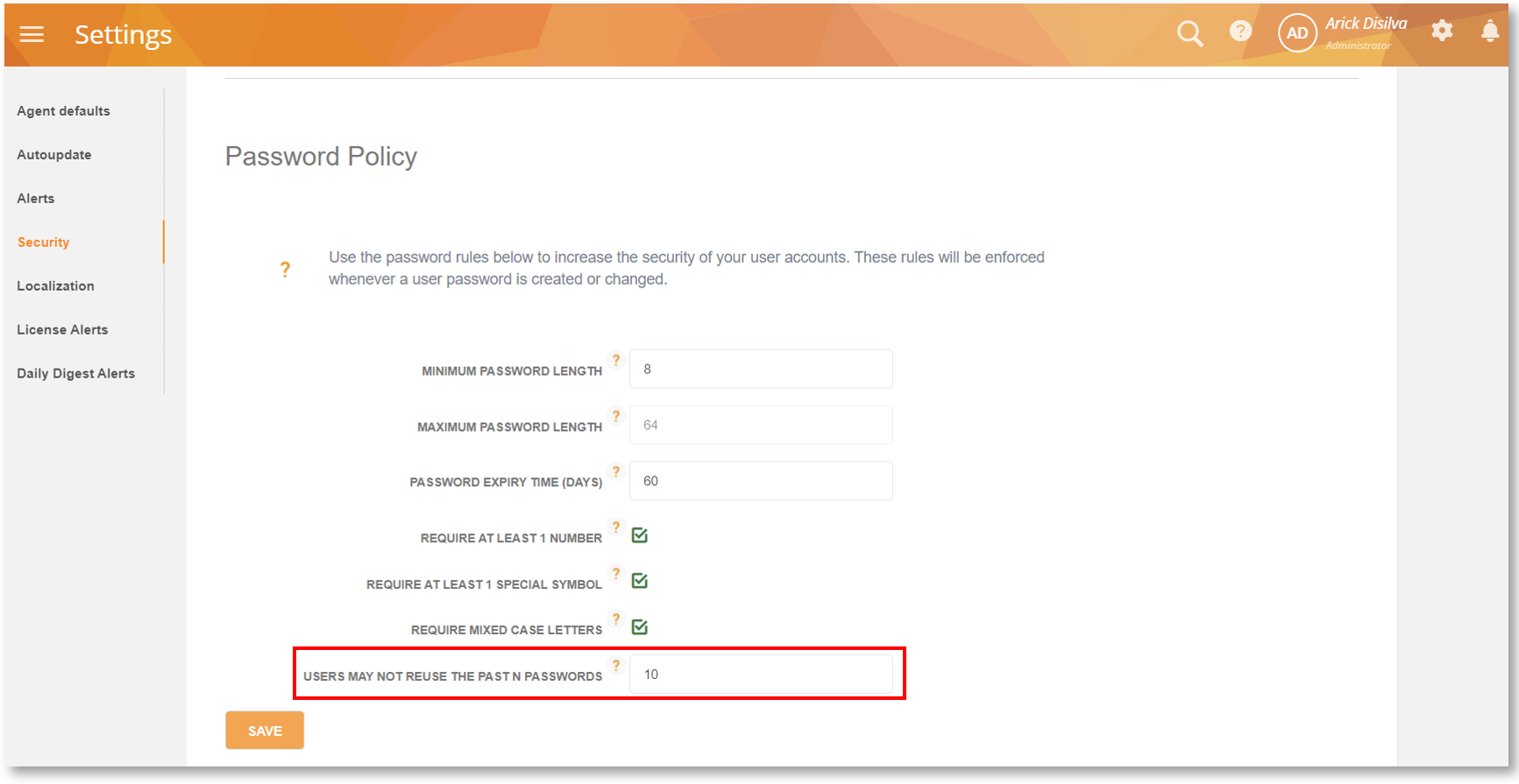 Improve Password Security by Restricting Password Reuse