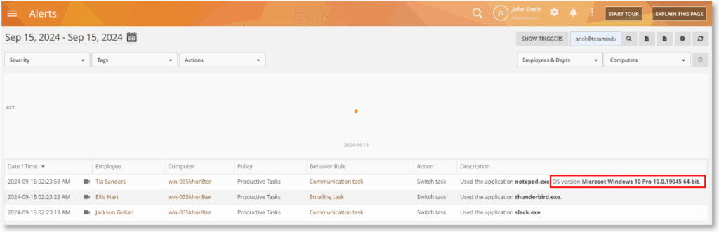 Introducing New Teramind Features | Release 716
