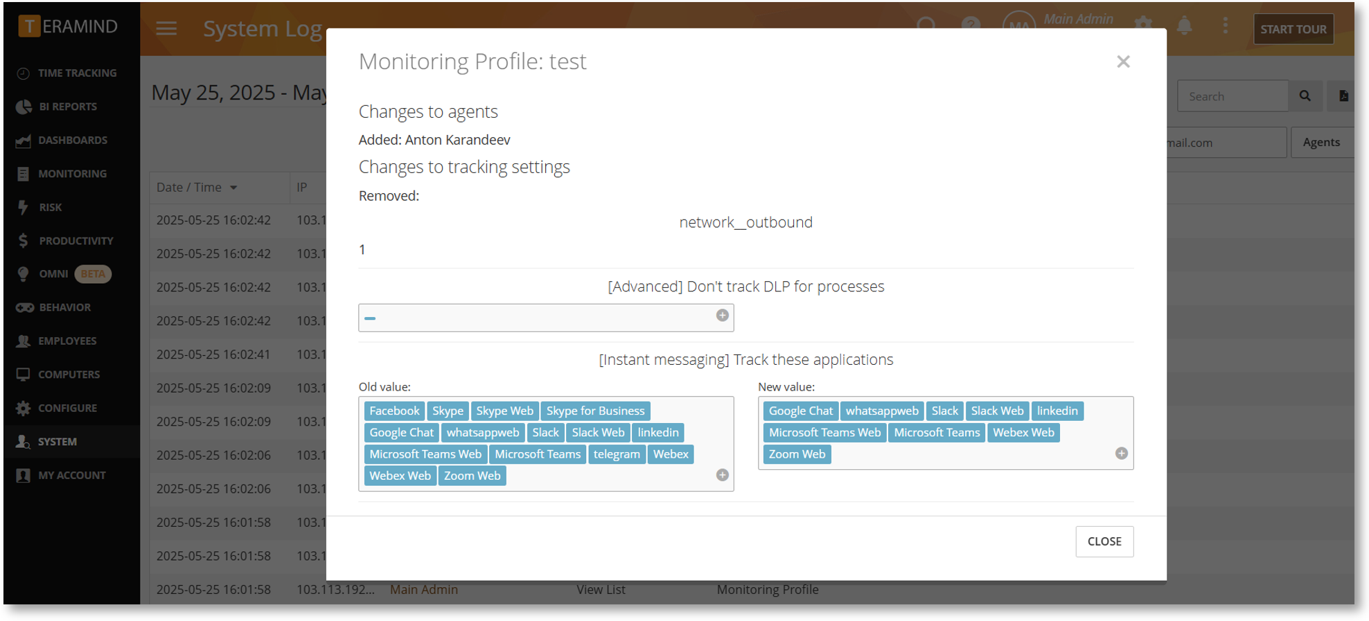 Improved System Log Report