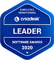 crozdesk employee monitoring software leader badge